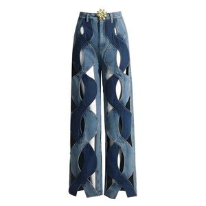 High Rise Sexy Cutout Jeans - TWOTWINSTYLE Medium